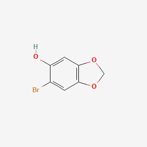 Chemical structure of 5-Bromo-6-hydroxy-1,3-benzodioxole
