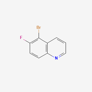 Chemical structure of 5-Bromo-6-fluoroquinoline