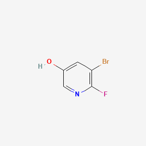 Chemical structure of 5-Bromo-6-fluoropyridin-3-ol