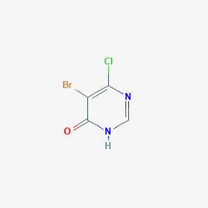 Chemical structure of 5-Bromo-6-chloro-4(3H)-pyrimidinone