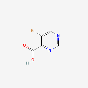 Chemical structure of 5-Bromo-4-pyrimidinecarboxylic acid