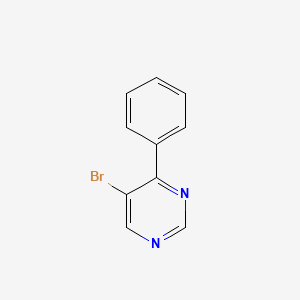 Chemical structure of 5-Bromo-4-phenylpyrimidine