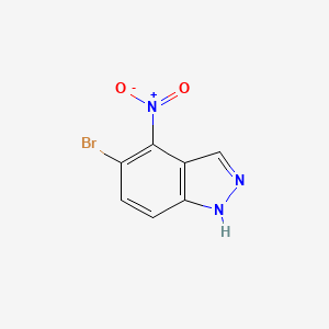 Chemical structure of 5-Bromo-4-nitro-1H-indazole