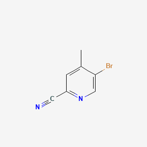 Chemical structure of 5-bromo-4-methylpyridine-2-carbonitrile