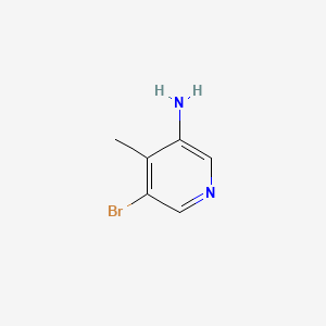 Chemical structure of 5-Bromo-4-methylpyridin-3-amine