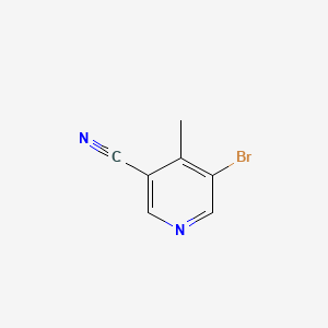 Chemical structure of 5-Bromo-4-methylnicotinonitrile
