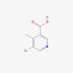 Chemical structure of 5-Bromo-4-methylnicotinic acid