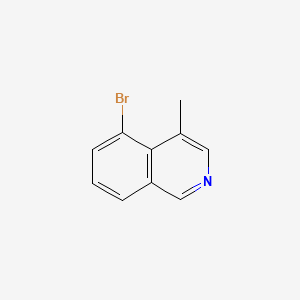 Chemical structure of 5-bromo-4-methylisoquinoline