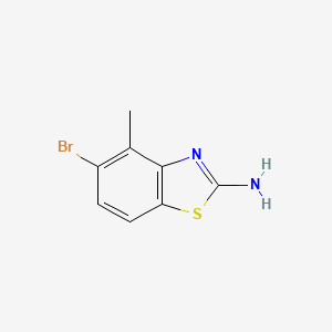 Chemical structure of 5-Bromo-4-methylbenzo[d]thiazol-2-amine