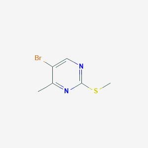 Chemical structure of 5-Bromo-4-methyl-2-(methylthio)pyrimidine