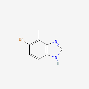 Chemical structure of 5-Bromo-4-methyl-1H-benzo[d]imidazole