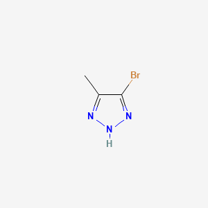 Chemical structure of 5-Bromo-4-methyl-1H-1,2,3-triazole