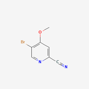 Chemical structure of 5-Bromo-4-methoxypicolinonitrile