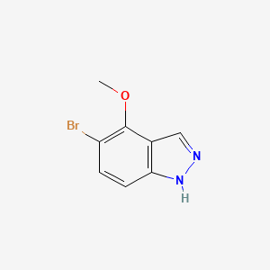 Chemical structure of 5-Bromo-4-methoxy-1H-indazole