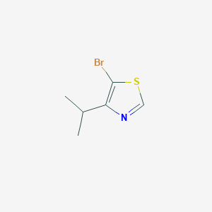 Chemical structure of 5-Bromo-4-isopropylthiazole
