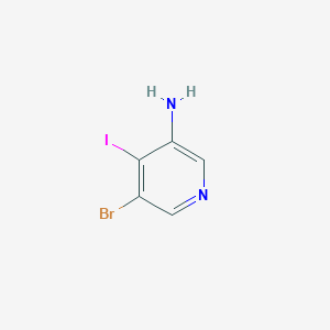 Chemical structure of 5-Bromo-4-iodopyridin-3-amine