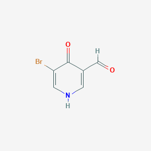 Chemical structure of 5-Bromo-4-hydroxynicotinaldehyde
