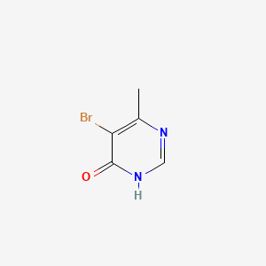 Chemical structure of 5-Bromo-6-methylpyrimidin-4-ol