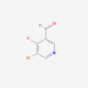 Chemical structure of 5-Bromo-4-fluoronicotinaldehyde