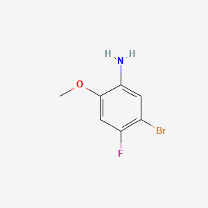 Chemical structure of 5-Bromo-4-fluoro-2-methoxyaniline