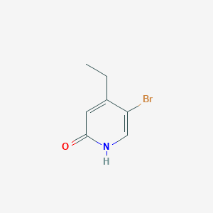 Chemical structure of 5-Bromo-4-ethylpyridin-2-ol