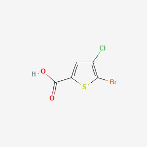 Chemical structure of 5-Bromo-4-chlorothiophene-2-carboxylic acid