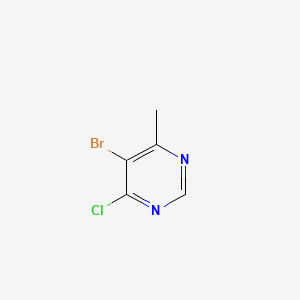 Chemical structure of 5-Bromo-4-chloro-6-methylpyrimidine