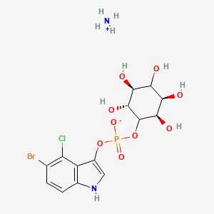 Chemical structure of 5-BROMO-4-CHLORO-3-INDOXYL MYO-INOSITOL-1-PHOSPHATE, AMMONIUM SALT