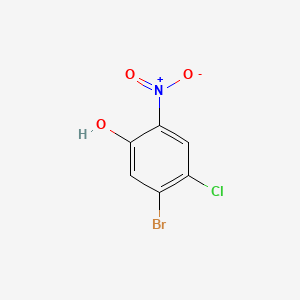 Chemical structure of 5-Bromo-4-chloro-2-nitrophenol
