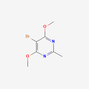 Chemical structure of 5-Bromo-4,6-dimethoxy-2-methylpyrimidine