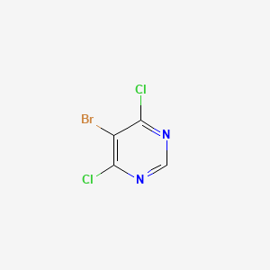 Chemical structure of 5-Bromo-4,6-dichloropyrimidine