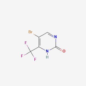 Chemical structure of 5-Bromo-4-(trifluoromethyl)pyrimidin-2-ol