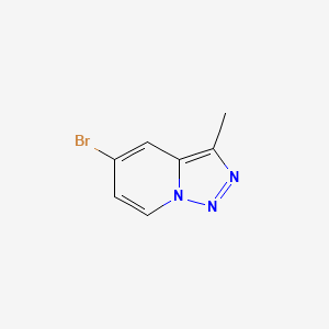 Chemical structure of 5-bromo-3-methyltriazolo[1,5-a]pyridine