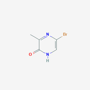 Chemical structure of 5-Bromo-3-methylpyrazin-2-ol
