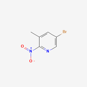 Chemical structure of 5-Bromo-3-methyl-2-nitropyridine