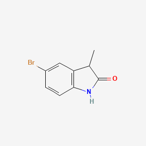 Chemical structure of 5-Bromo-3-methyl-2,3-dihydro-1H-indol-2-one