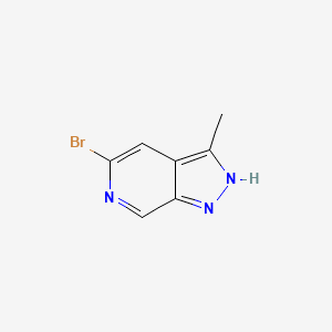Chemical structure of 5-Bromo-3-methyl-1H-pyrazolo[3,4-c]pyridine