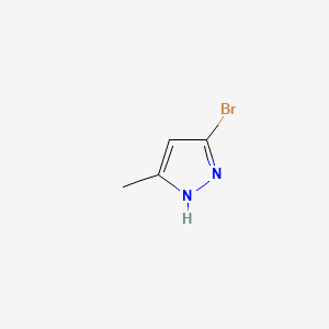 Chemical structure of 5-Bromo-3-methyl-1H-pyrazole