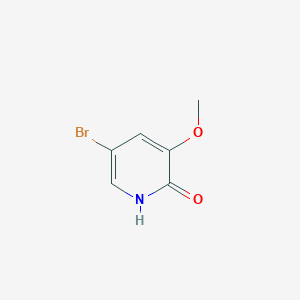 Chemical structure of 5-Bromo-3-methoxypyridin-2(1H)-one