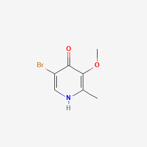 Chemical structure of 5-Bromo-3-methoxy-2-methylpyridin-4-ol