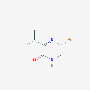 Chemical structure of 5-Bromo-3-isopropylpyrazin-2-ol