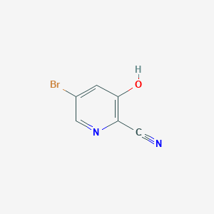 Chemical structure of 5-Bromo-3-hydroxypicolinonitrile