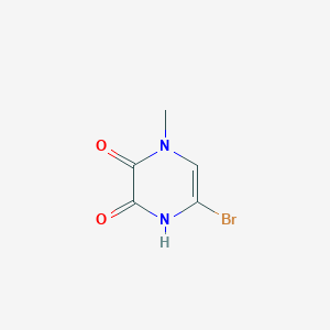 Chemical structure of 5-Bromo-3-hydroxy-1-methylpyrazin-2(1H)-one