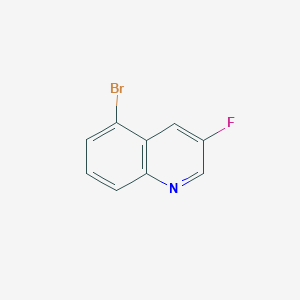 Chemical structure of 5-Bromo-3-fluoroquinoline