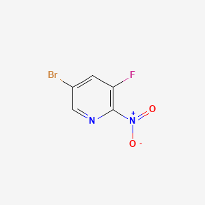 Chemical structure of 5-Bromo-3-fluoro-2-nitropyridine