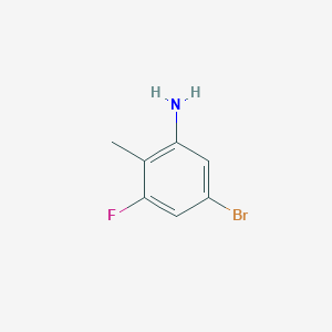 Chemical structure of 5-Bromo-3-fluoro-2-methylaniline