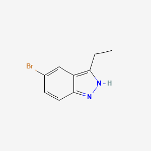 Chemical structure of 5-Bromo-3-ethyl-1H-indazole