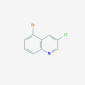 Chemical structure of 5-Bromo-3-chloroquinoline