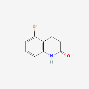 Chemical structure of 5-bromo-3,4-dihydroquinolin-2(1H)-one