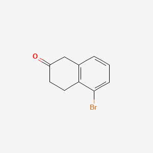 Chemical structure of 5-Bromo-2-tetralone